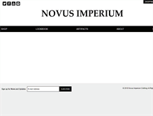 Tablet Screenshot of novusimperium.com